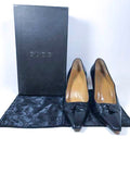 GUCCI Brown Leather Heel with Tassel Box and Dust Bag Size 7