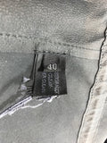 PRADA Black Leather Vest w/Clasping Waist Belt Size 40