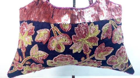 Vintage Sequined and Beaded Evening Bag or Purse Jamin Puech 