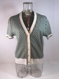 MARNI Four Leaf Clover Button Up Knit Cardigan Size 38