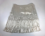 MIU MIU Cream Silk Tiered Short Skirt Size 38