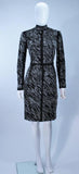 PROENZA SCHOULER Black and White Contrast Wool Dress Size 8