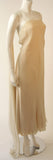 STAVROPOULOS 1970s Cream Silk Draped Silk Chiffon Gown