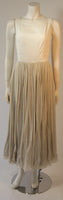 VINTAGE Gold and Chiffon Embellished 2 pc Gown
