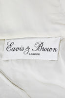 EAVIS & BROWN 1990s Gold Beaded Silk Chiffon Cocktail Dress