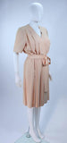 GIVENCHY Couture Cream Ivory Silk Wrap Dress Size 2