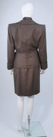 GIVENCHY Couture Wool & Snakeskin 4 pc Skirt Suit Size 4-6