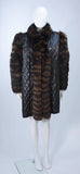 YVES SAINT LAURENT  Fox Fur Coat w/ Sheared Beaver Lining Size 6-8