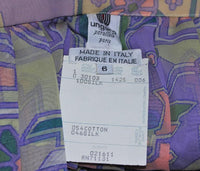 EMANUEL UNGARO Sheer Patterned Pleated Skirt Size 4