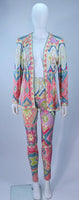 EMANUEL UNGARO Silk Printed Jersey Set w/ Buttons Size 4-6