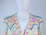 EMANUEL UNGARO Silk Printed Jersey Set w/ Buttons Size 4-6