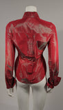 ROMEO GIGLI Red Iridescent Shirt Size 42