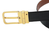 GUCCI Vintage Black & Brown Reversible Alligator Belt