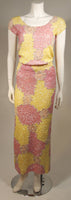 GENE SHELLY'S Yellow and Pink Stretch Wool Abstract Set Size 6-8