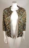 DIANE IMPORTS Hand Beaded Sequin Embroidered Jacket Size Medium
