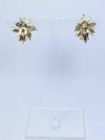 DIAMOND Starburst Earrings with 18 Karat Gold
