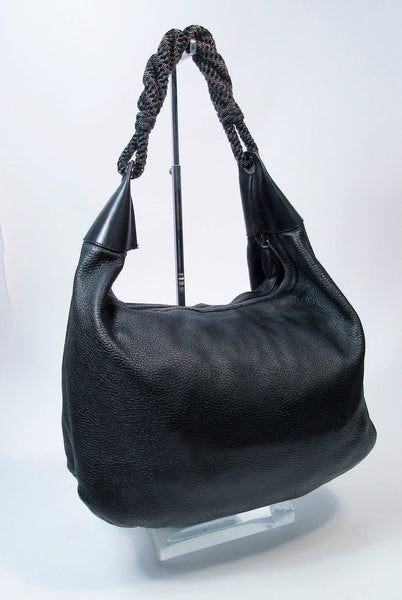 Oscar de La Renta Pre-owned Women's Leather Handbag - Black - One Size
