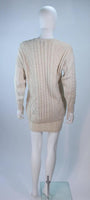 GIANNI VERSACE Cable Knit Set with Pencil Skirt Size 40-42