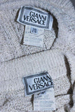 GIANNI VERSACE Cable Knit Set with Pencil Skirt Size 40-42