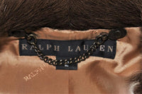 RALPH LAUREN Sheared Chevron Cowhide Jacket Size 2