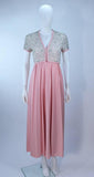 VICTORIA ROYAL Pink Beaded Gown Size 2-4