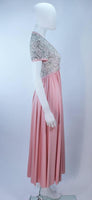 VICTORIA ROYAL Pink Beaded Gown Size 2-4