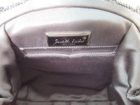 JUDITH LEIBER Embroidered  Purse with Silvertone Hardware