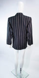 GIANNI VERSACE Black and Cream Striped Jacket Size 6