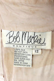 BOB MACKIE Circa 1980s Cream Beaded Gown