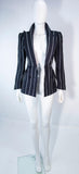 GIORGIO ARMANI Navy Striped Tailored Jacket Size 38