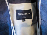 GIORGIO ARMANI Navy Striped Tailored Jacket Size 38
