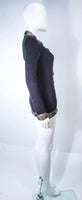 OSCAR DE LA RENTA Gray Embellished Cardigan Size XS