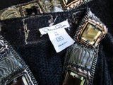 OSCAR DE LA RENTA Gray Embellished Cardigan Size XS