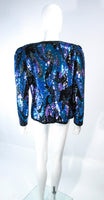 VINTAGE Abstract Sequin Vintage Jacket with Beaded Trim