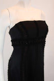 BADGLEY MISCHKA Black Silk Cocktail Dress Size Small