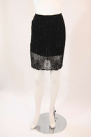 EMANUEL UNGARO Black Embellished Skirt Size Small