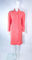 COURREGES Peach Coral Wool Coat Size 40