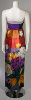 HELGA Asian Inspired Silk Gown w/ Shawl Size Medium