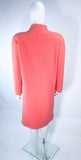 COURREGES Peach Coral Wool Coat Size 40