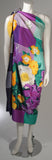 HELGA Asian Inspired Silk Gown w/ Shawl Size Medium