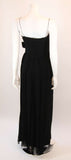 EMMA DOMB Black Silk Chiffon Gown Size S