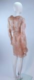 BILL BLASS Peach Lace Cocktail Dress with Over Blouse Size 6