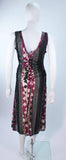 JEAN PAUL GAULTIER Pink and Black Geometric Pattern Dress Size M