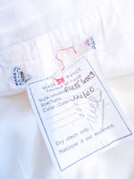 YVES SAINT LAURENT White Silk Full Length Mermaid Maxi Skirt Size 38