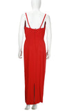 MR. BLACKWELL 1960s Embellished Red Gown and Matching Caplet