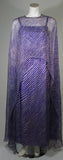 PERTEGAZ Couture Gown with Kaftan Overlay and Belt Size Small