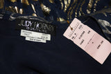 JUDY HORNBY Couture Purple and Gold Silk Lame Gown Size 12
