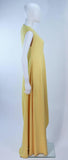MADAME GRES 1960s Yellow Asymmetrical Gown