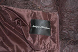 MONIQUE LHUILLIER Brown Lace Cocktail Dress Size 8
