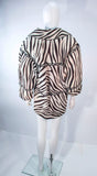 AMEN WARDY Zebra Pattern Cowhide Coat Size 4-8